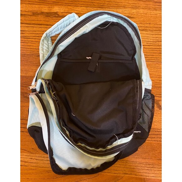 PINK Backpack Unisex Zipper Black Light Blue - Picture 4 of 5